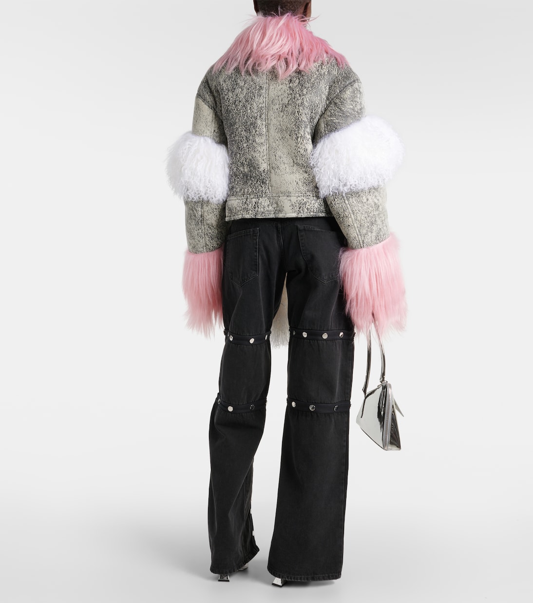 Chaqueta de piel con borrego | The Attico