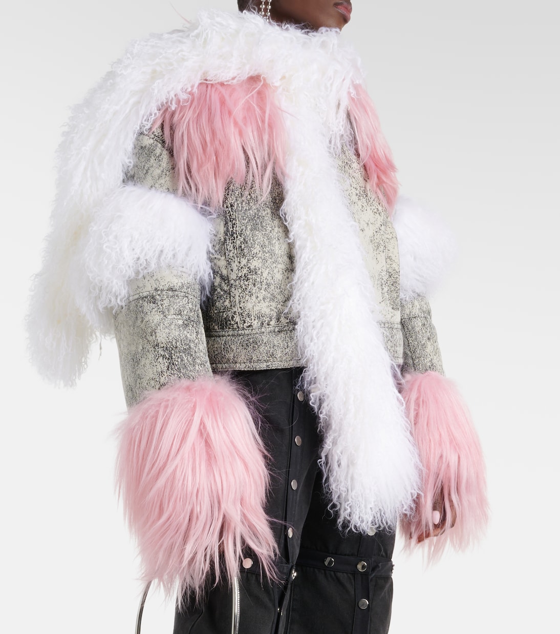 Chaqueta de piel con borrego | The Attico