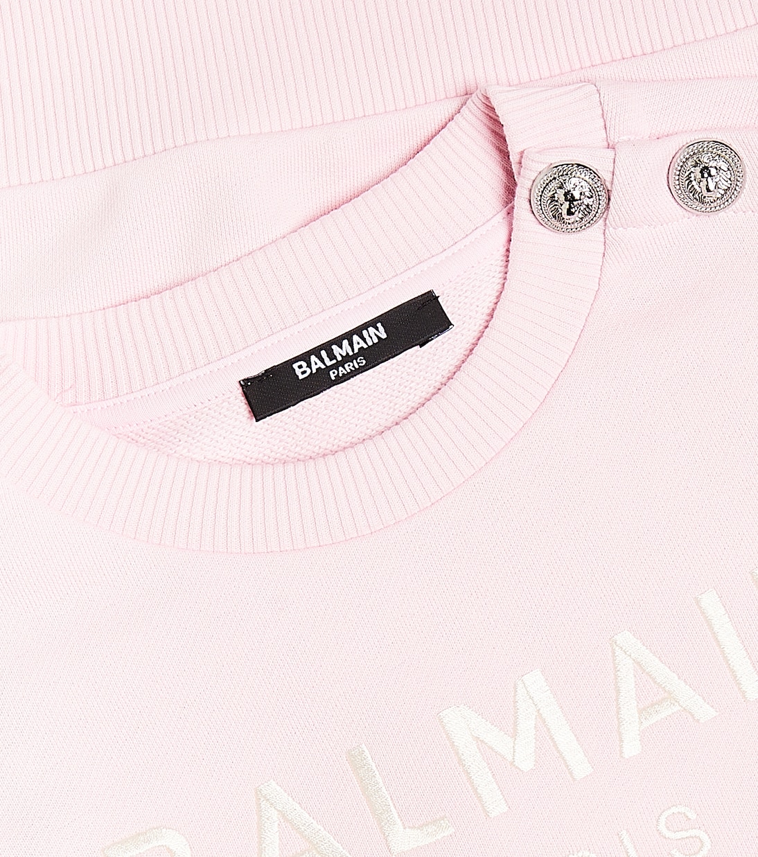 Sudadera de jersey de algodón con logo | Balmain Kids