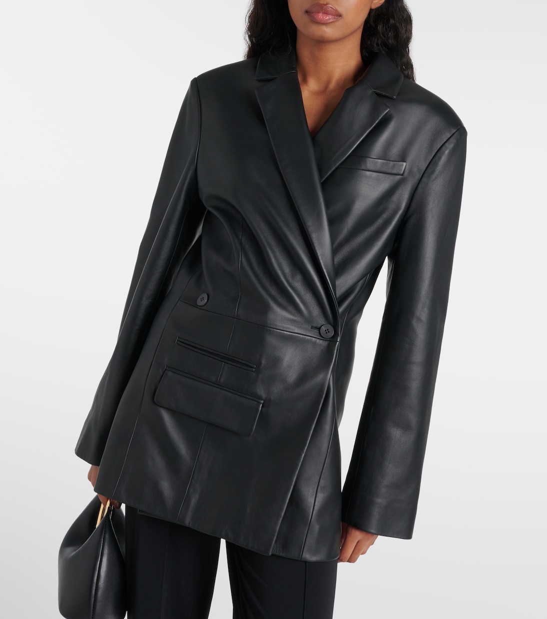 Blazer La Veste Tibau Cuir aus Leder | Jacquemus