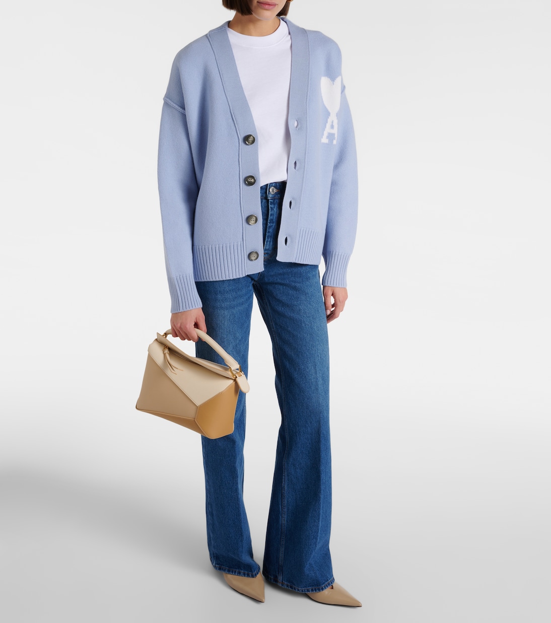 Ami de Cœur wool cardigan  | Ami Paris