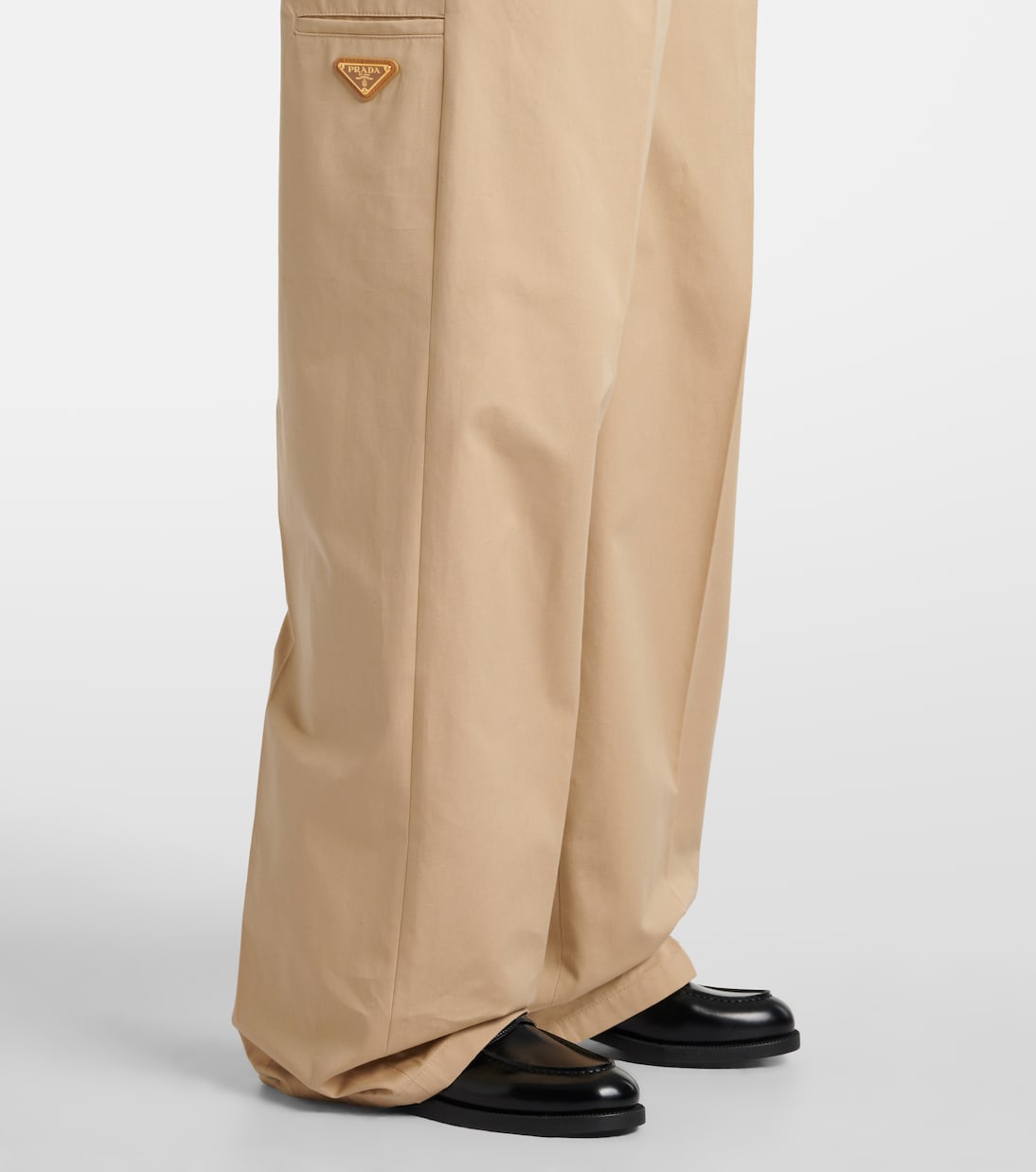 Pantalones Rectos de Algodón Ligero para Jóvenes por Prada