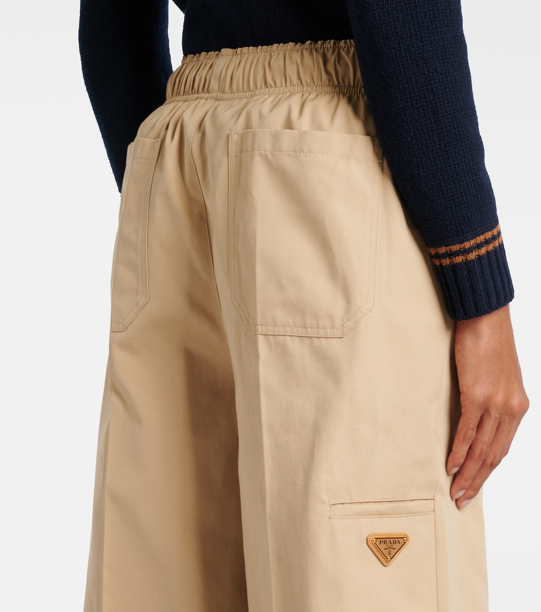 Pantalones Rectos de Algodón Ligero para Jóvenes por Prada