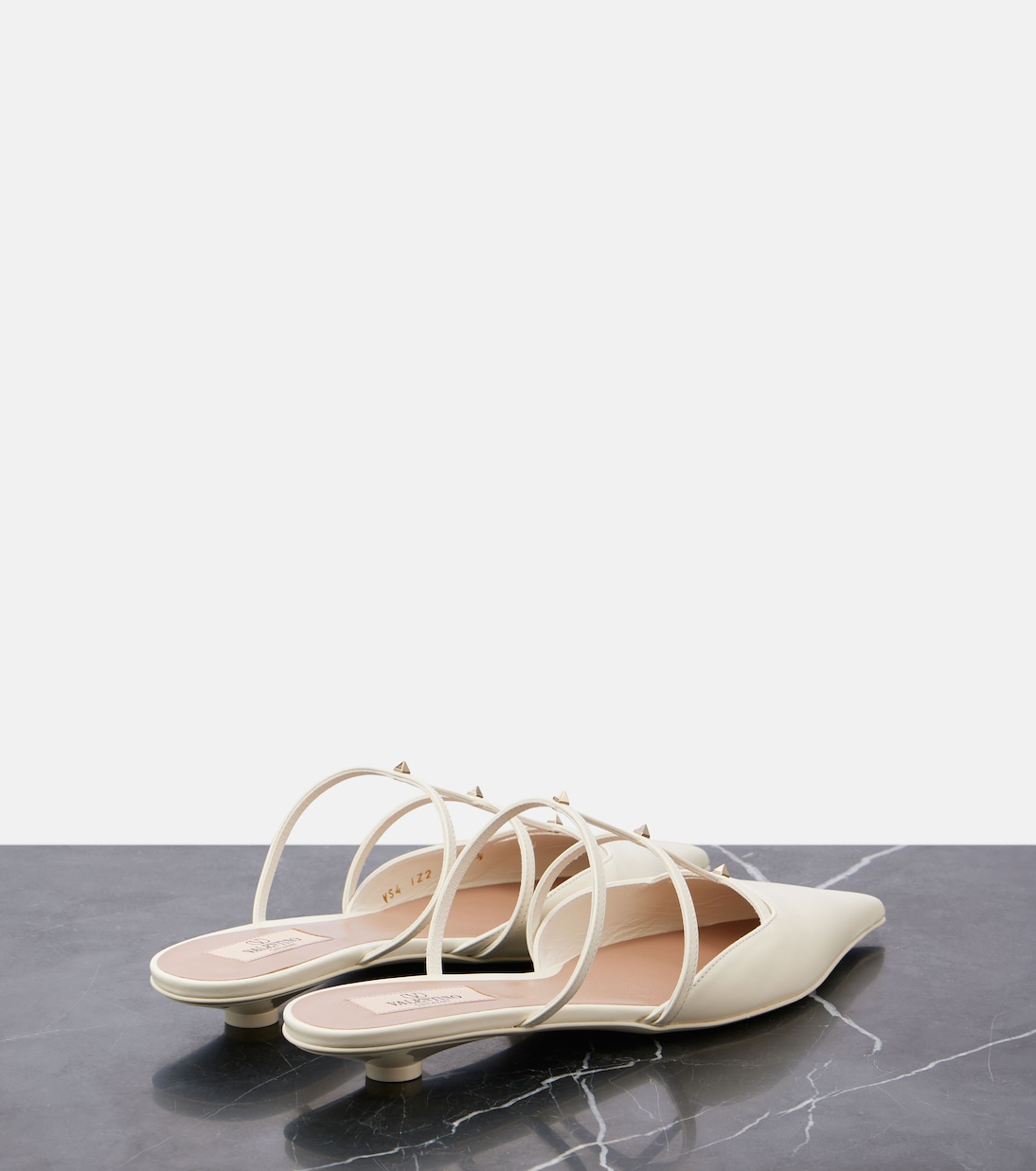 Mules Rockstud Wispy 20 aus Leder | Valentino Garavani