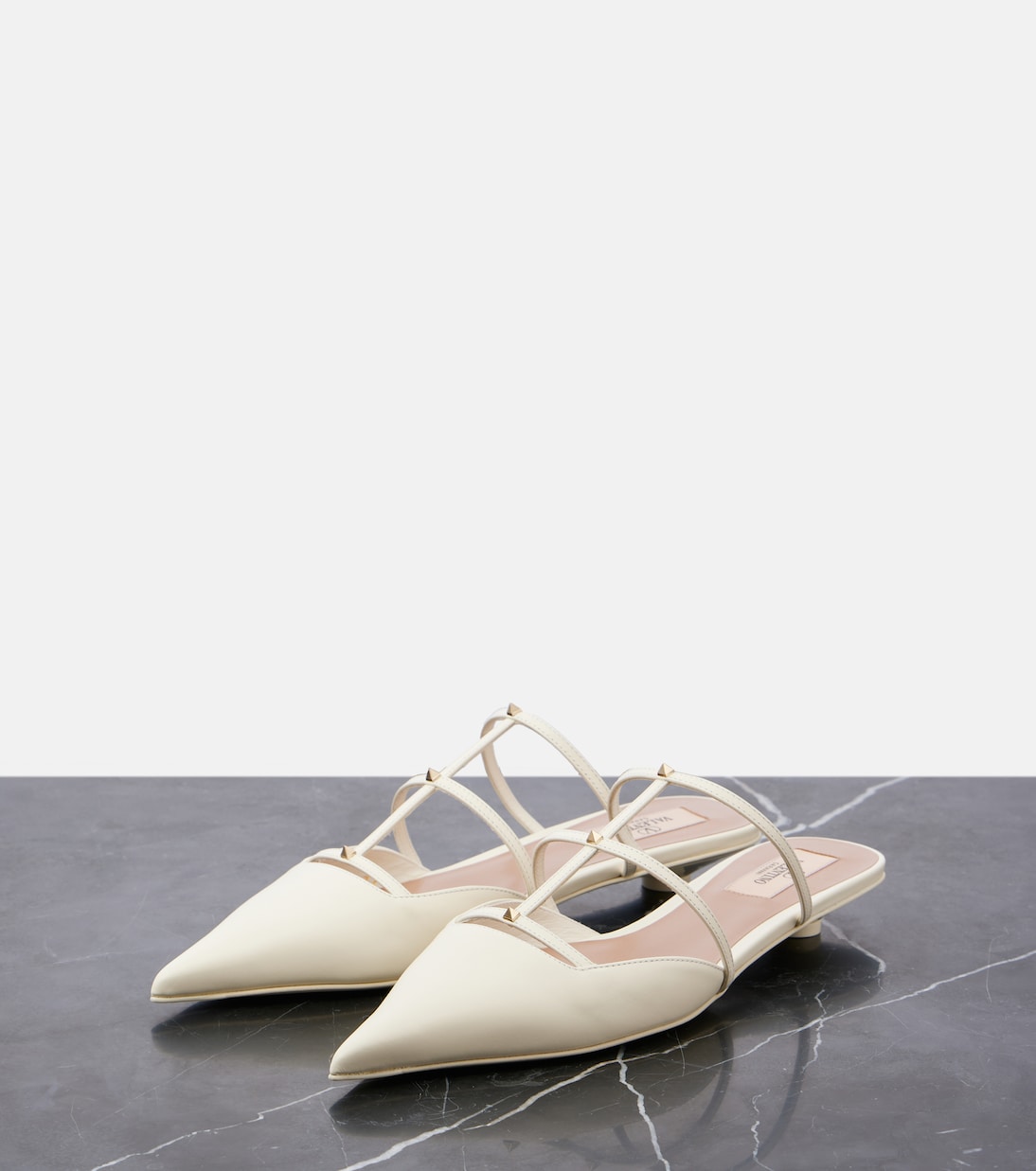 Mules Rockstud Wispy 20 aus Leder | Valentino Garavani