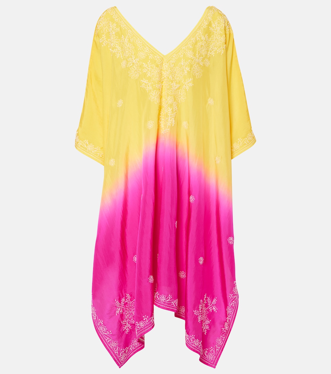Bestickter Kaftan aus Seide | Juliet Dunn