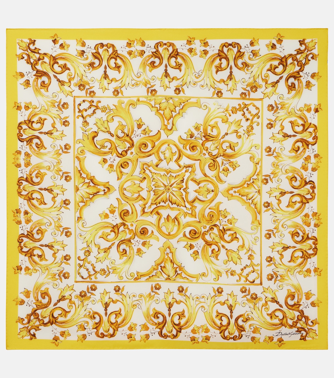Foulard Majolica en soie | Dolce&Gabbana