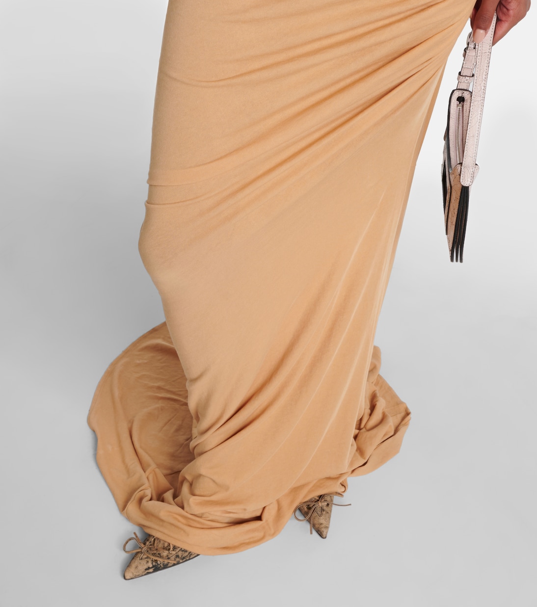 One-Shoulder-Maxikleid Pillar aus Jersey | Entire Studios