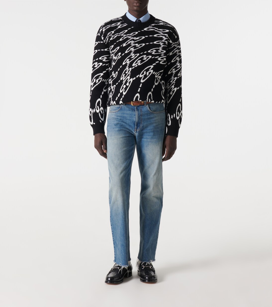 Mocassini Horsebit in pelle GG | Gucci