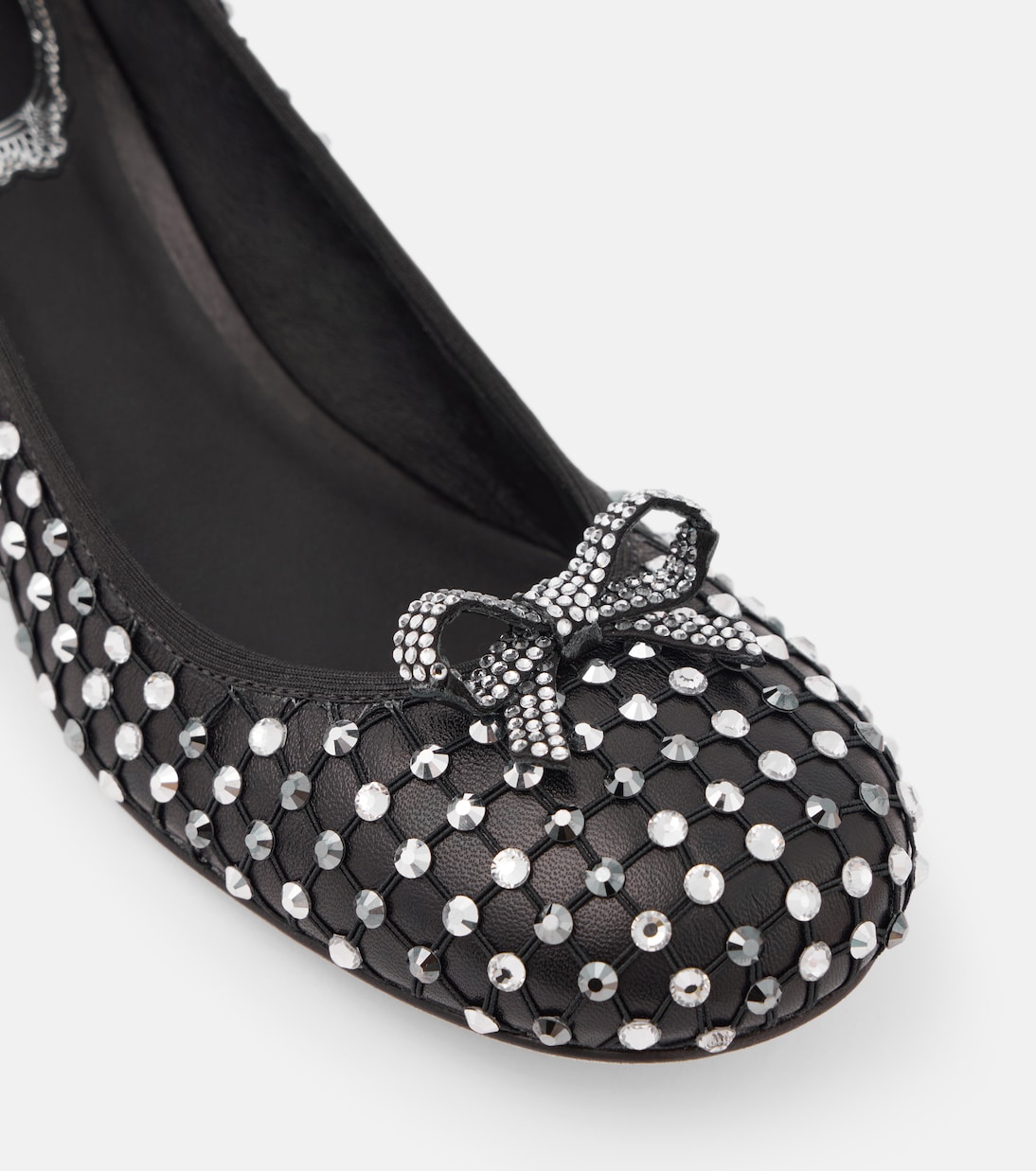 Pumps aus Leder mit Kristallen | Rene Caovilla