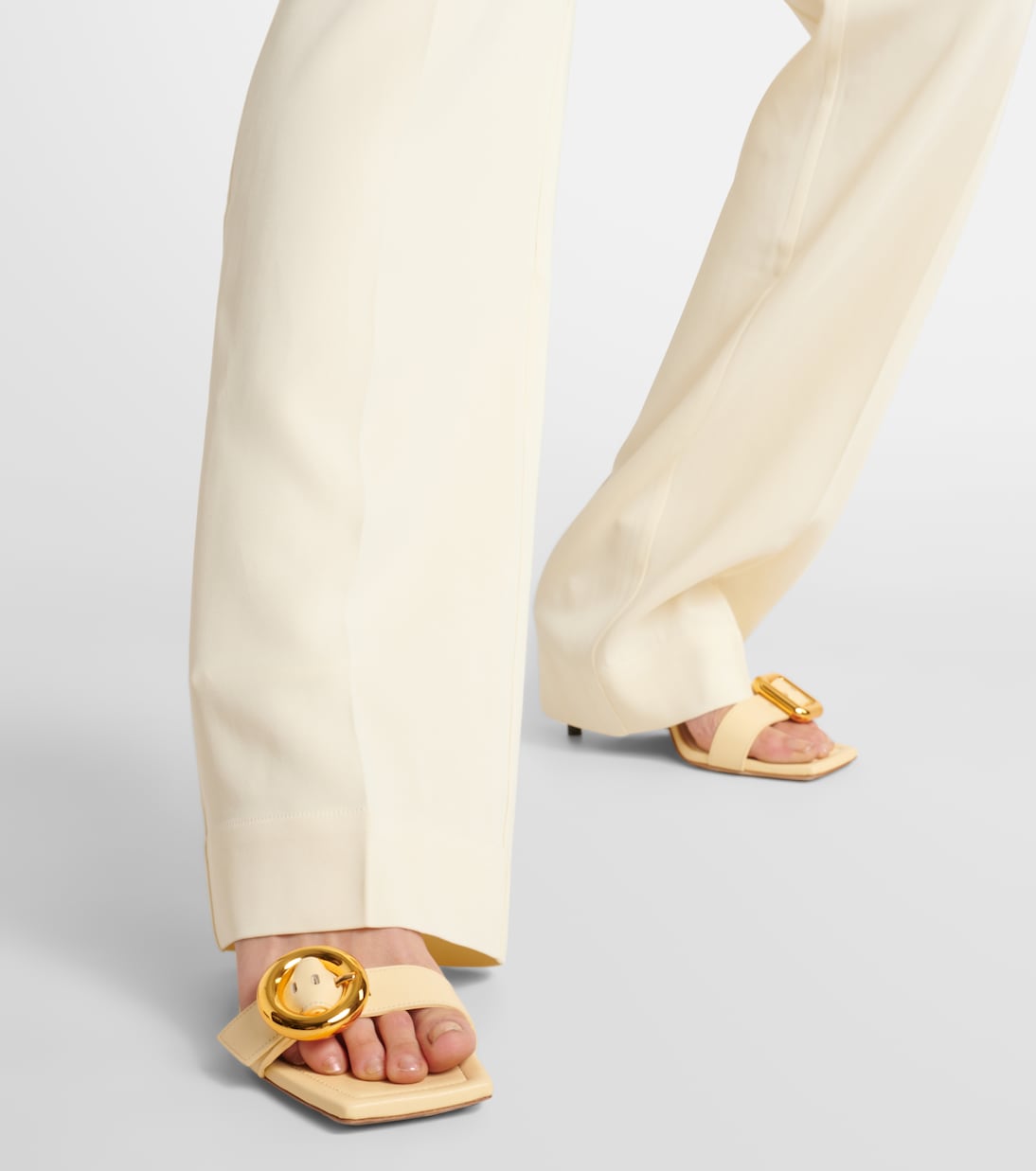 Pantalon droit Aurelia en crêpe | Asceno