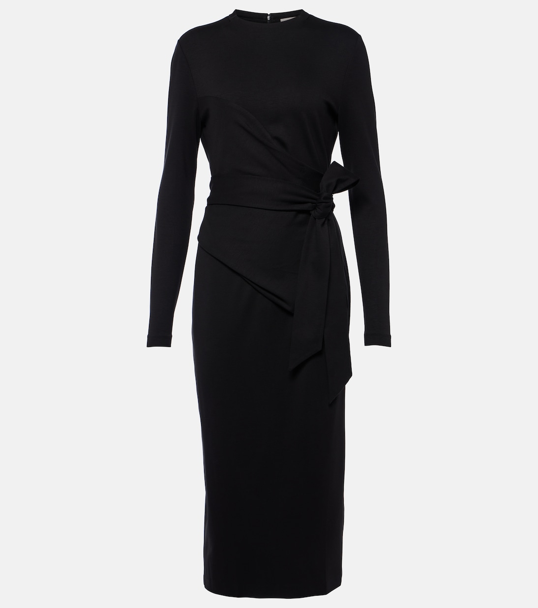 Dvf black wrap dress on sale