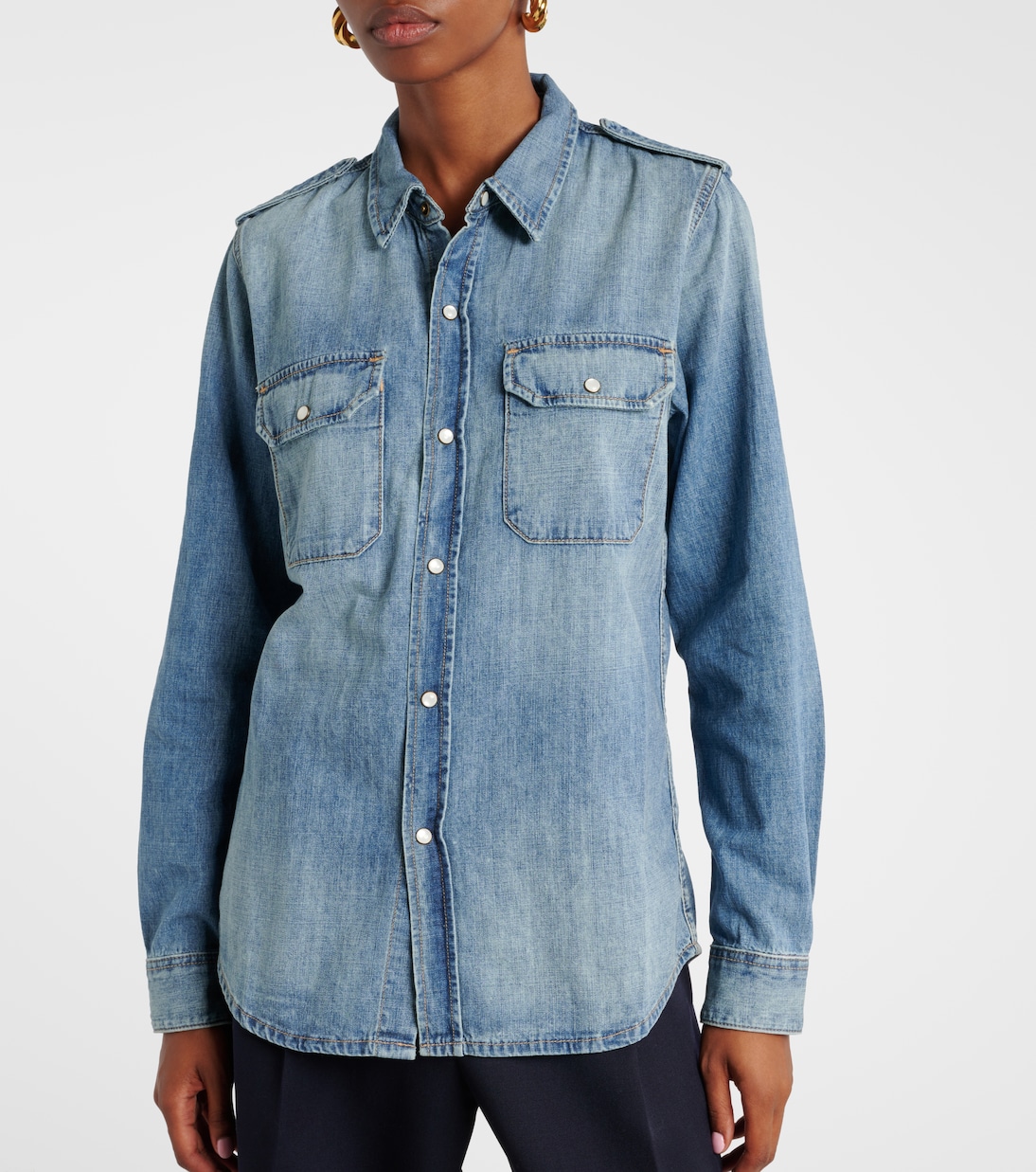Chemise Nais en jean | Nili Lotan