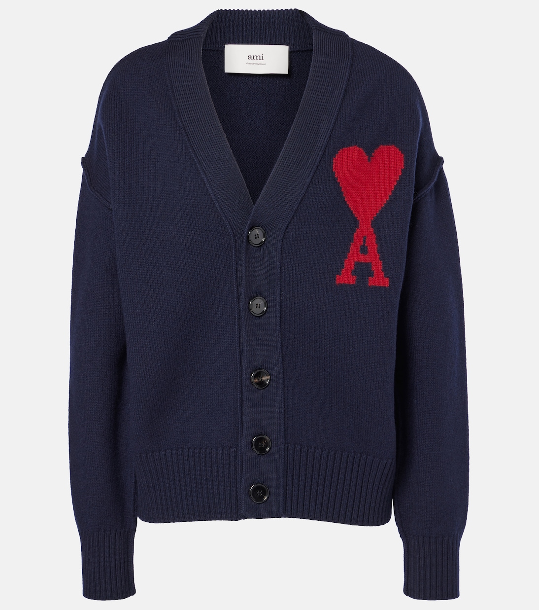 Ami De Cœur wool cardigan | Ami Paris