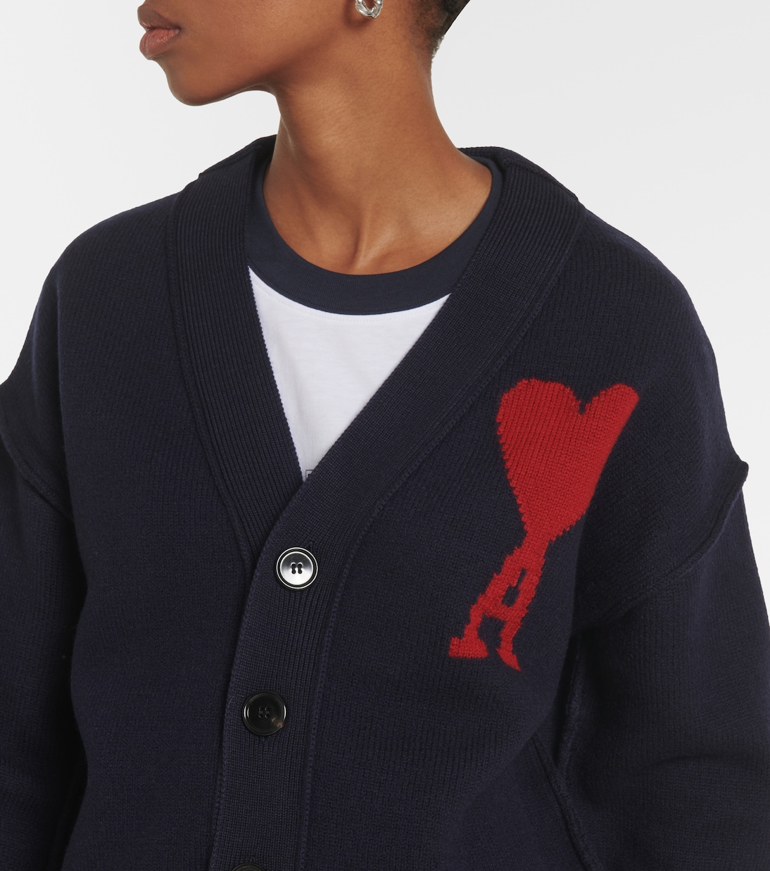 Ami De Cœur wool cardigan | Ami Paris