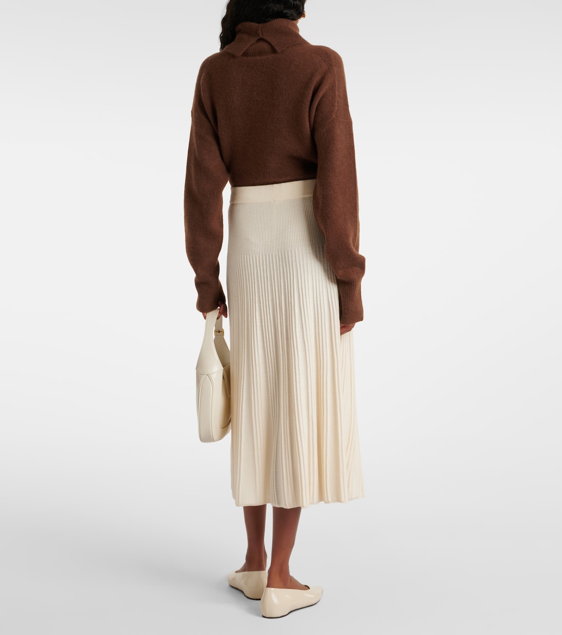 Knitted wool midi skirt | Joseph