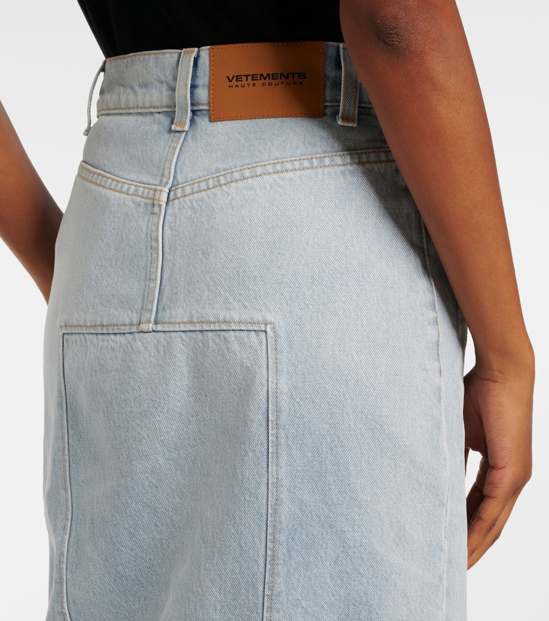 Jupe midi Godet en jean | Vetements