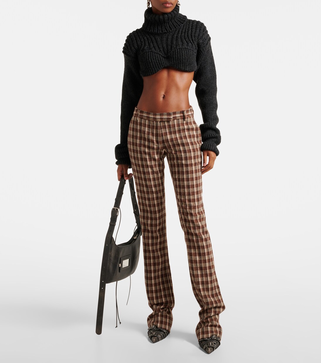 Jersey de cuello alto de mezcla de lana | Acne Studios