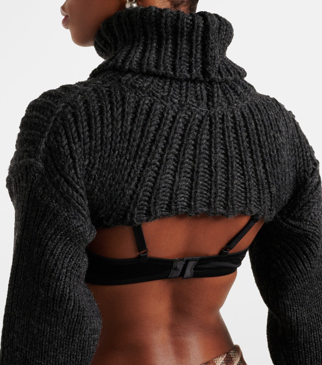 Jersey de cuello alto de mezcla de lana | Acne Studios