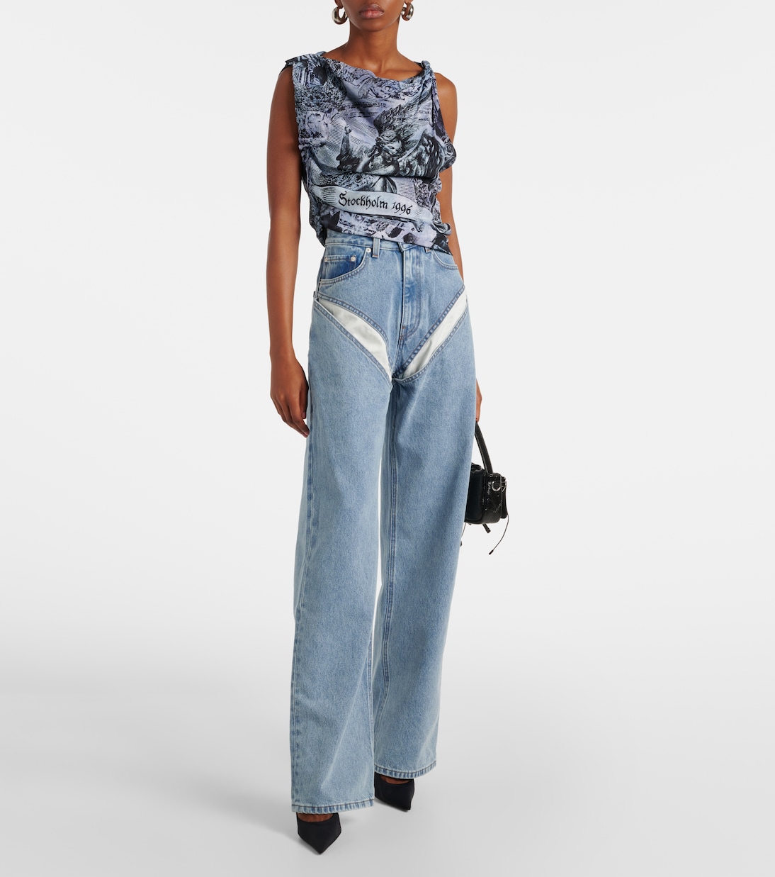Jeans rectos Evergreen con abertura | Y/Project