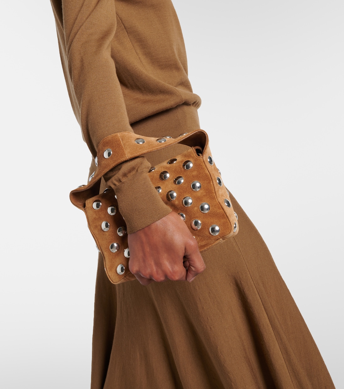 Sac Elena Small en daim à ornements | Khaite