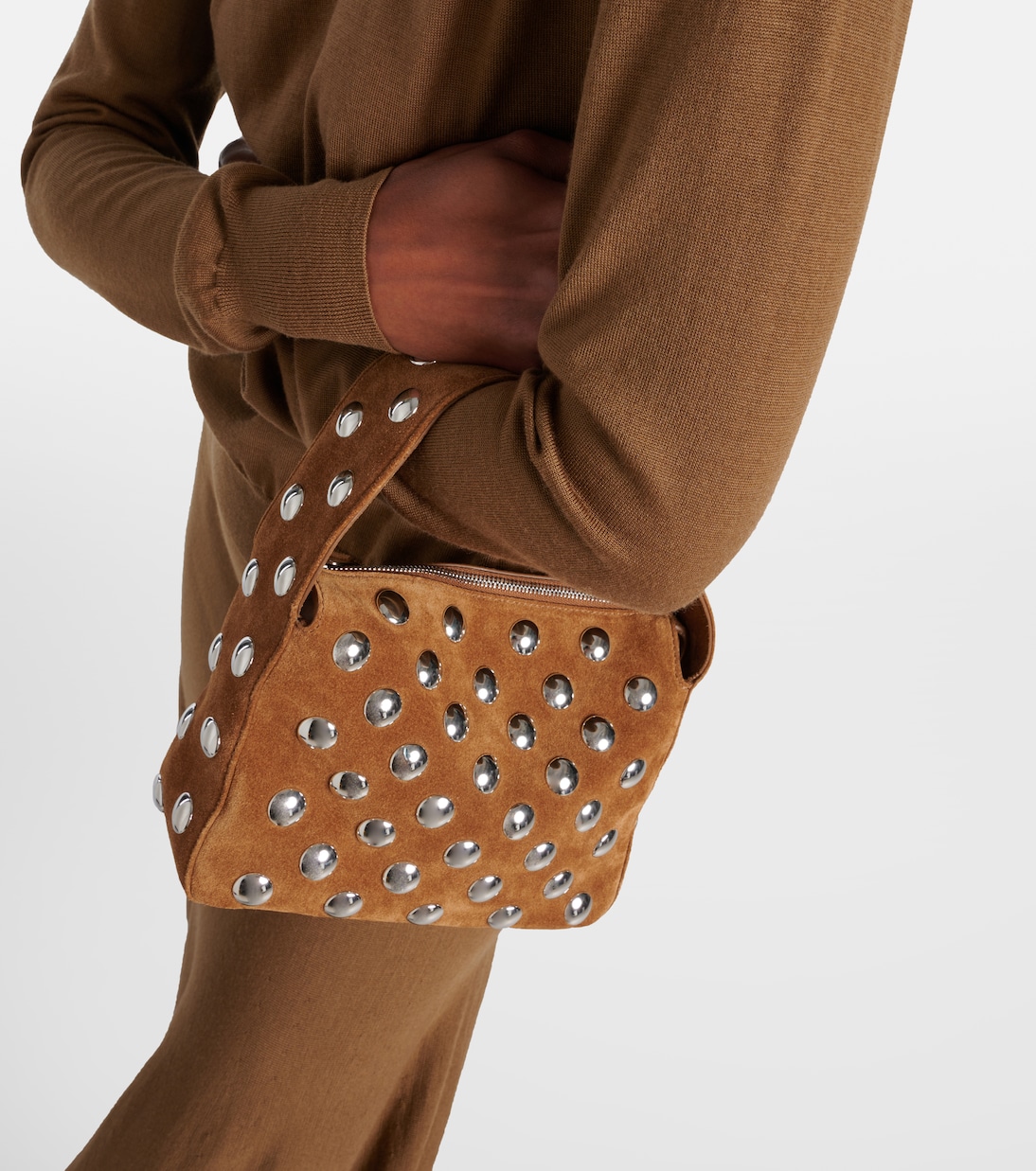 Sac Elena Small en daim à ornements | Khaite