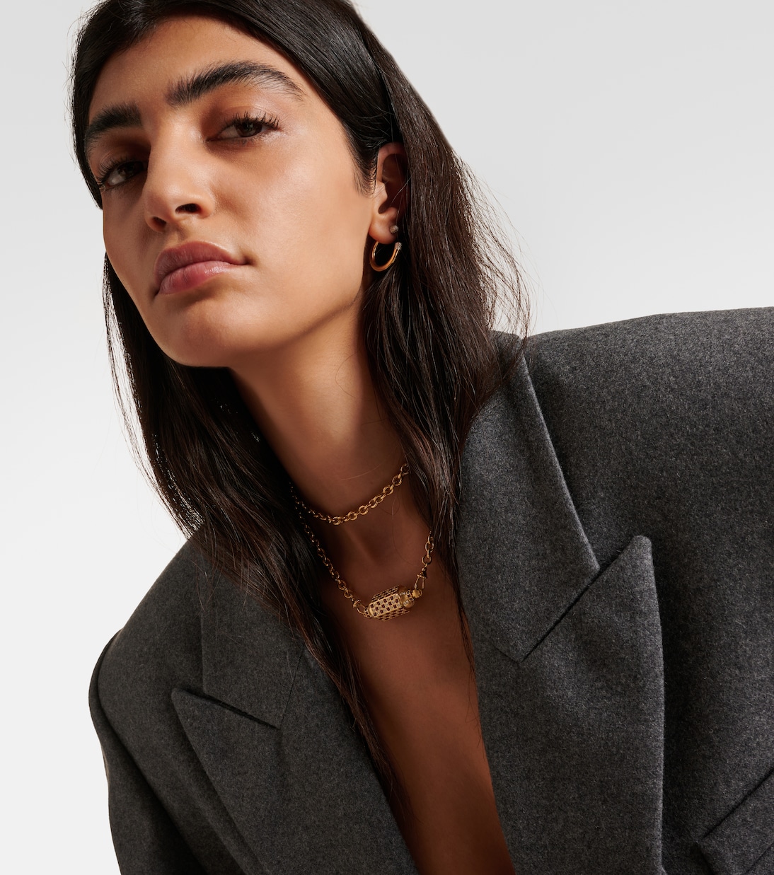 Collier Check en or 18 ct, diamants et rubis | Marie Lichtenberg