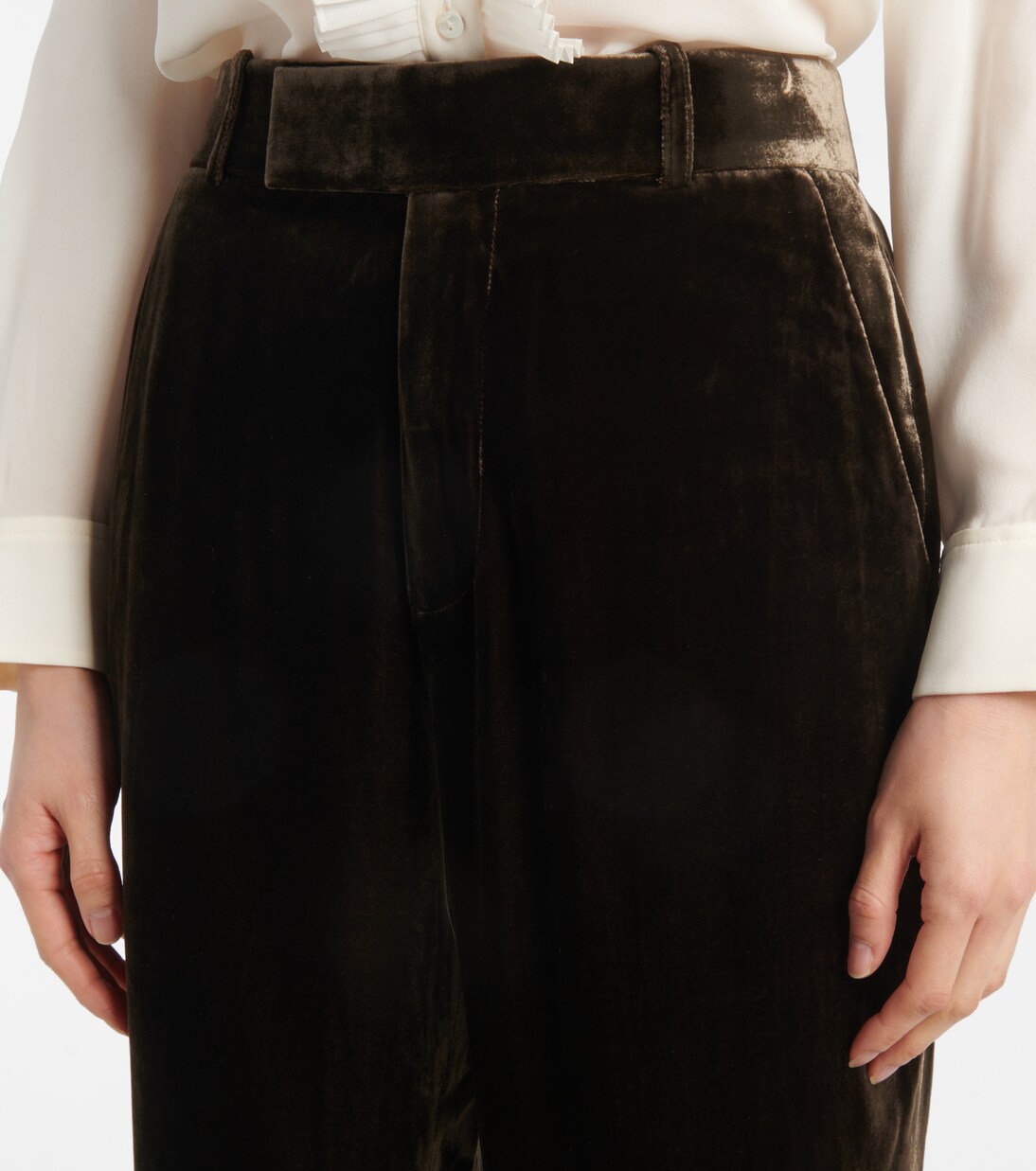 Pantaloni flared in velluto | Frame