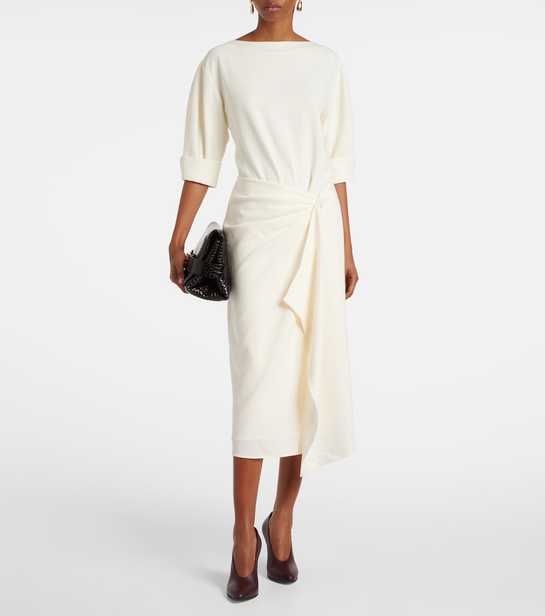 Robe midi Maisie en crêpe | Proenza Schouler
