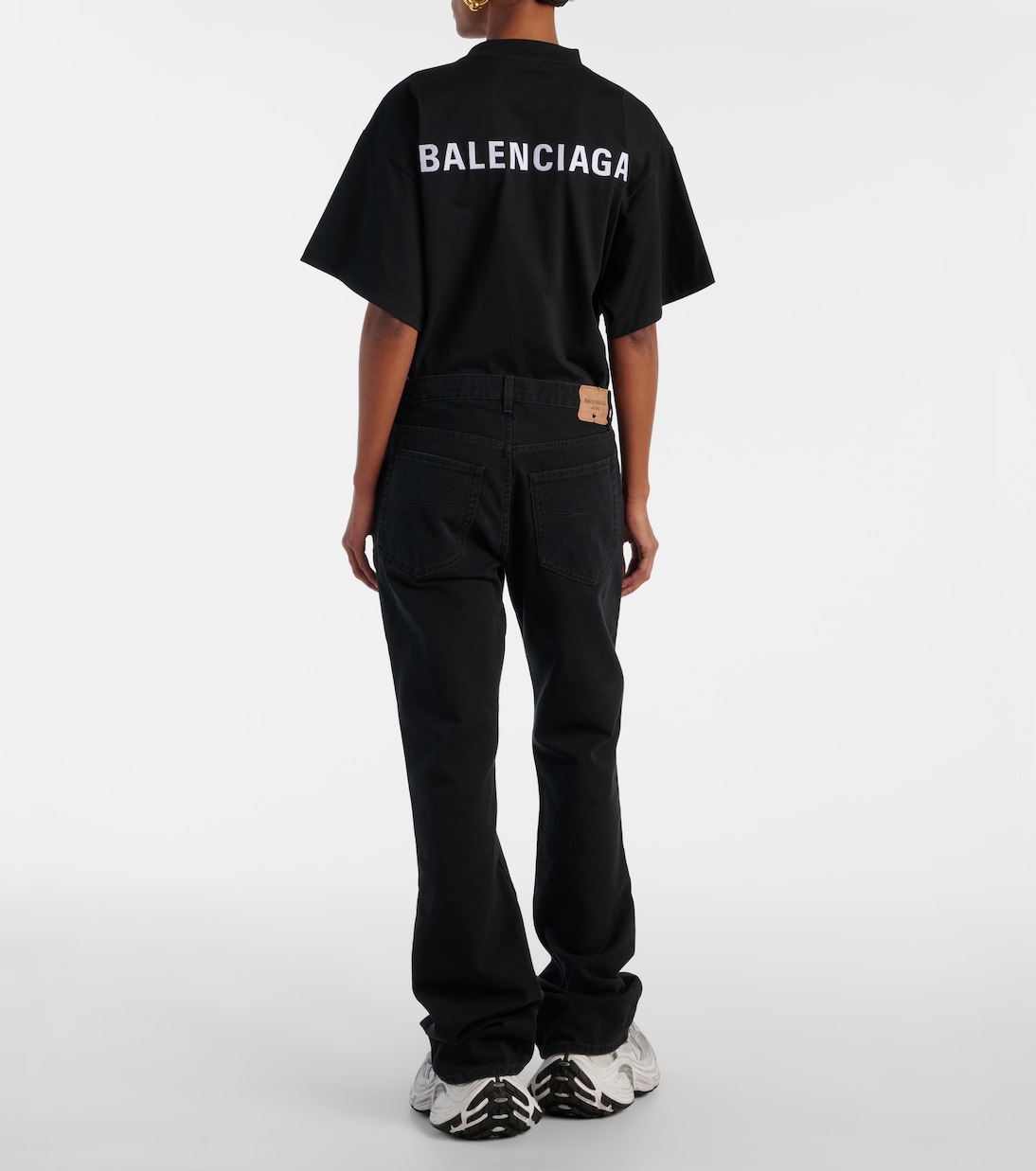 Jean droit à taille mi-haute | Balenciaga