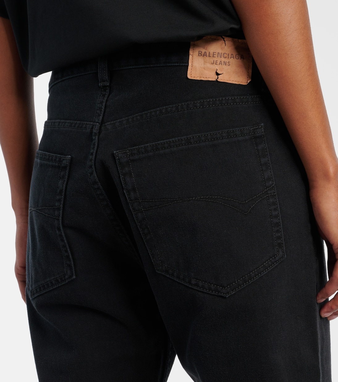 Jean droit à taille mi-haute | Balenciaga