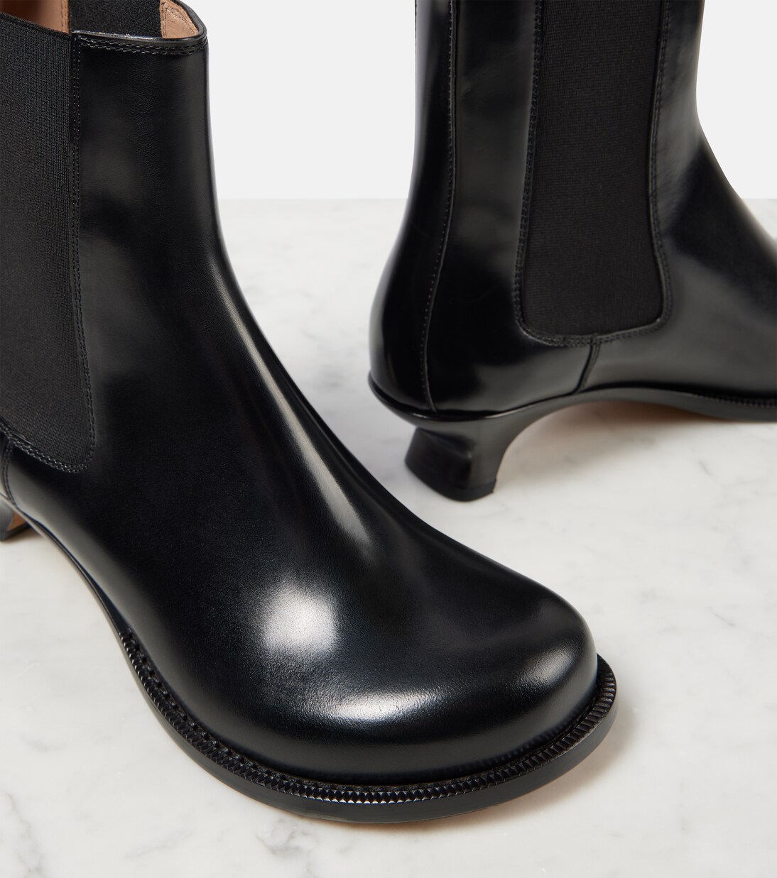 Campo 40 brushed leather Chelsea boots in black - Loewe | Mytheresa