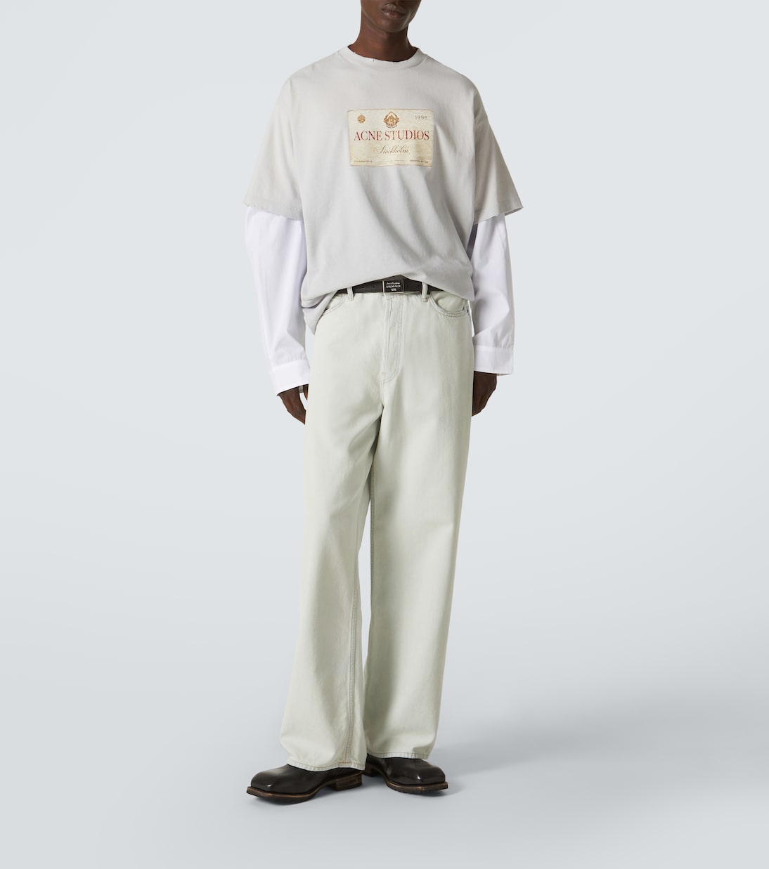 Camiseta en jersey de algodón con logo | Acne Studios
