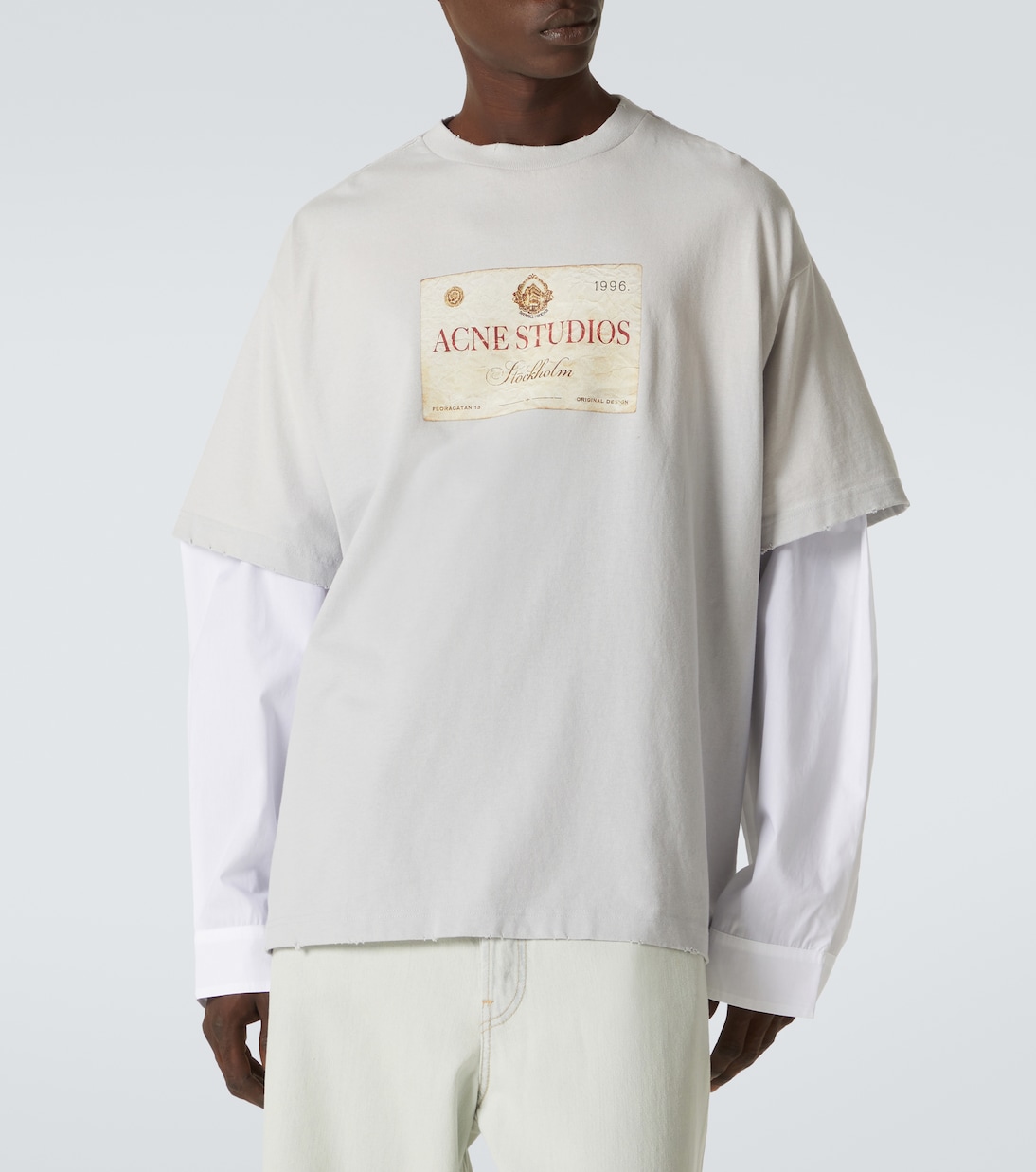 Camiseta en jersey de algodón con logo | Acne Studios