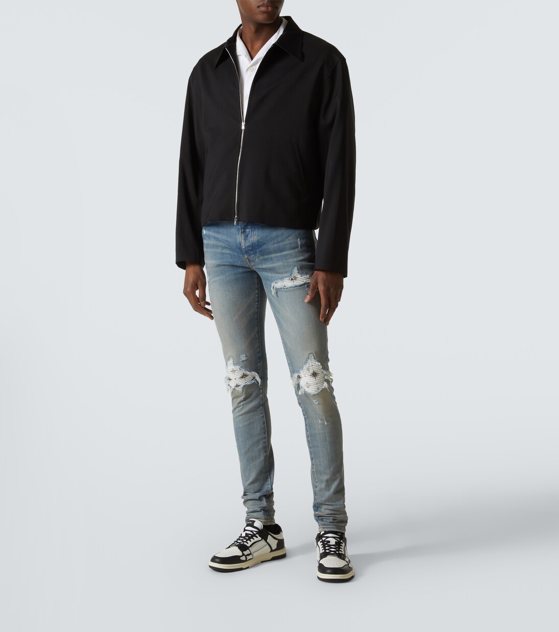 Distressed Skinny Jeans Micro Starburst | Amiri