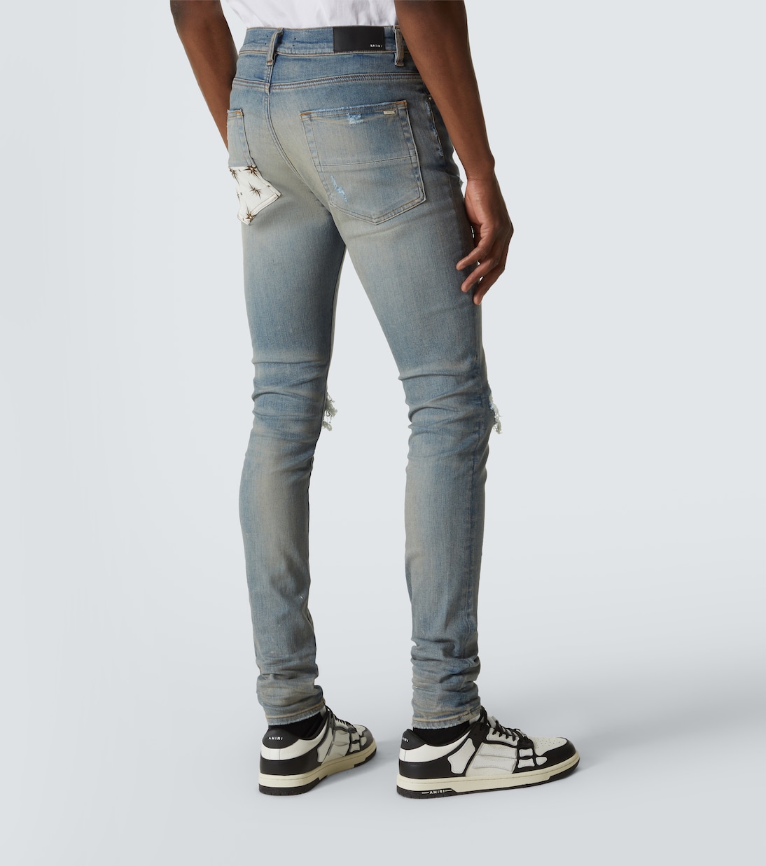 Distressed Skinny Jeans Micro Starburst | Amiri