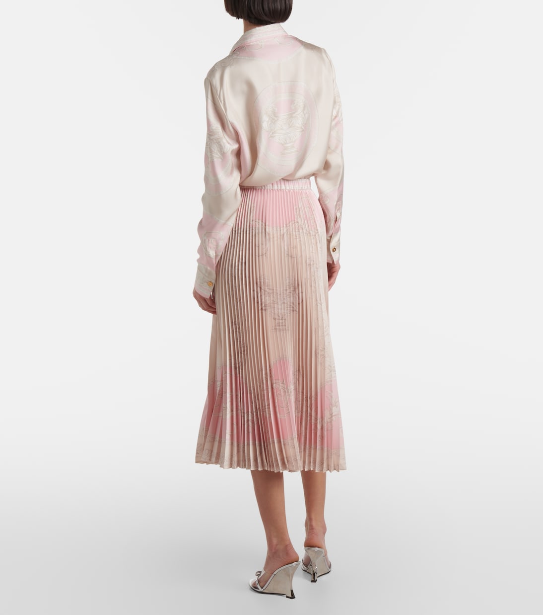 Falda midi La Coupe des Dieux plisada | Versace