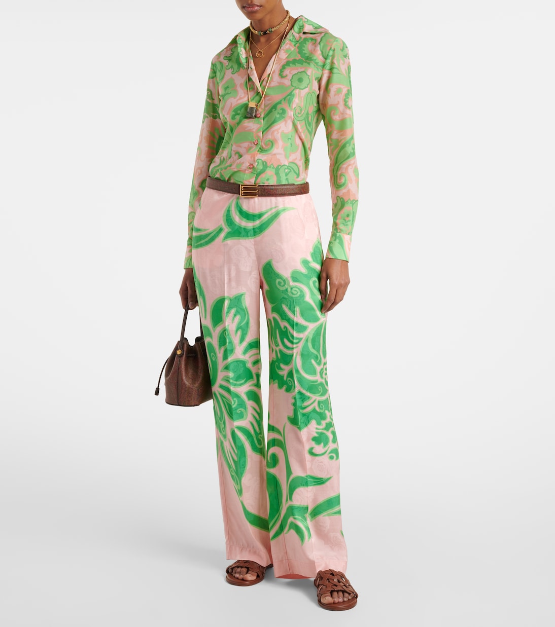 Camicia in cotone e seta con stampa | Etro