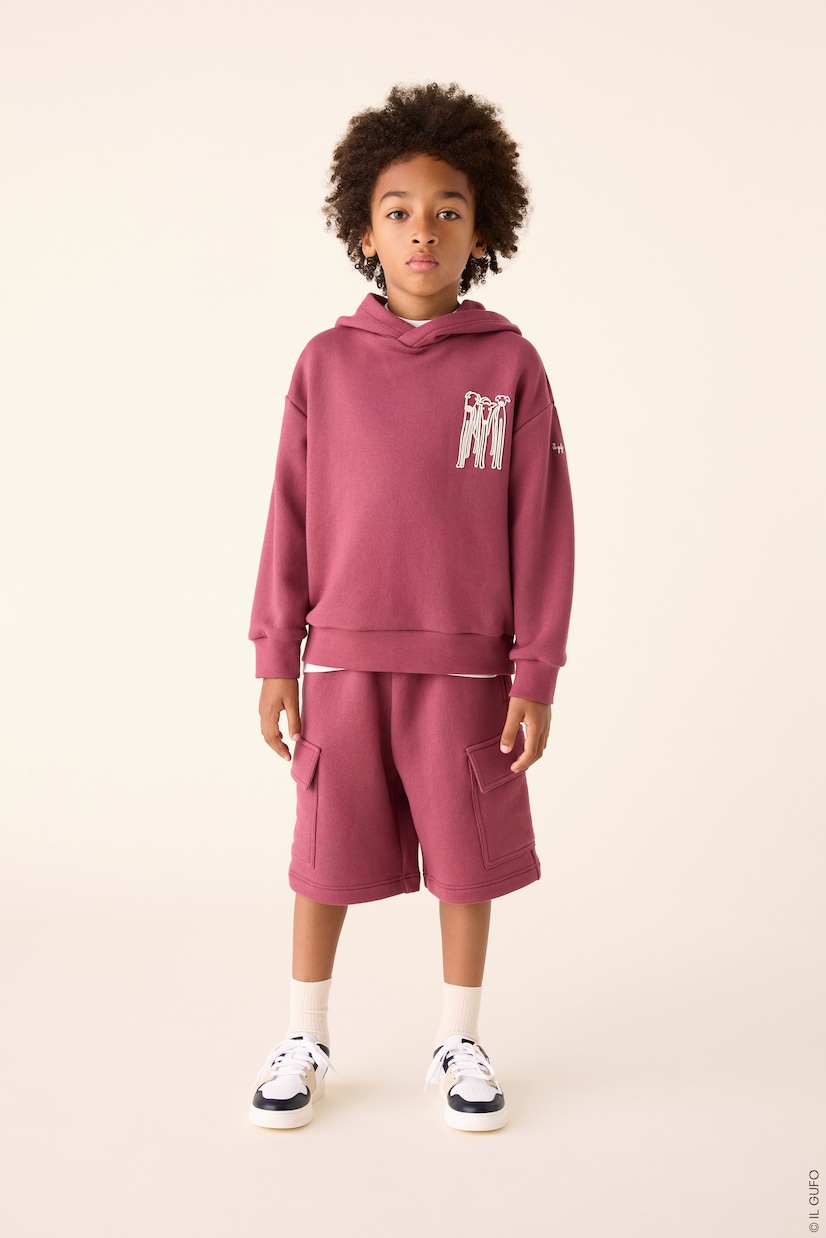 Cotton jersey hoodie | Il Gufo