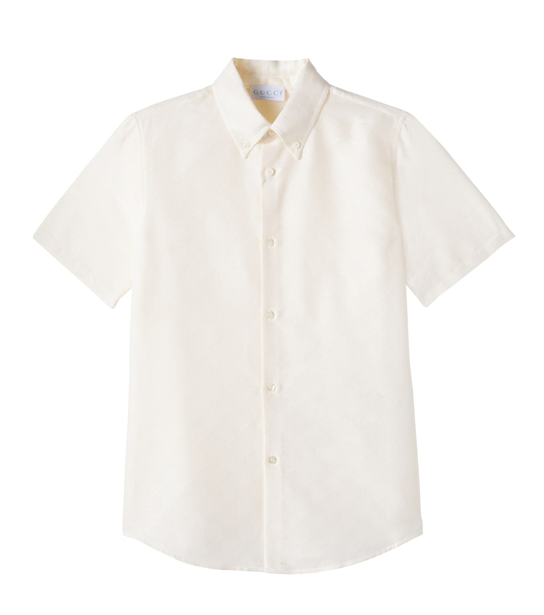 Camicia in cotone jacquard GG | Gucci Kids