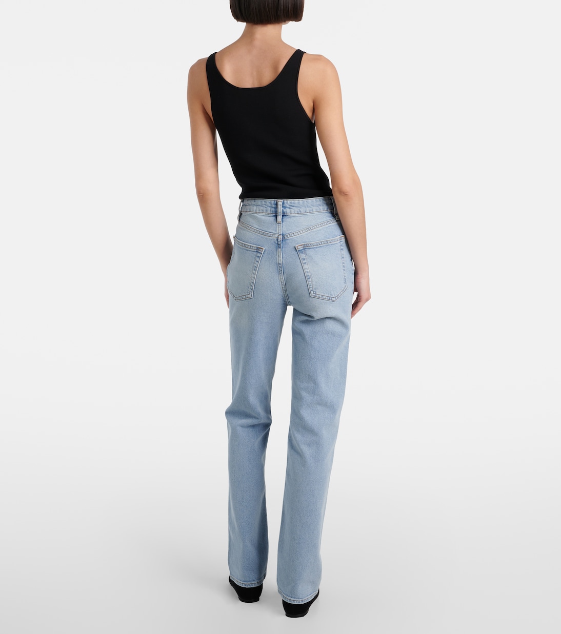 Jeans rectos Ruler de tiro alto | Frame