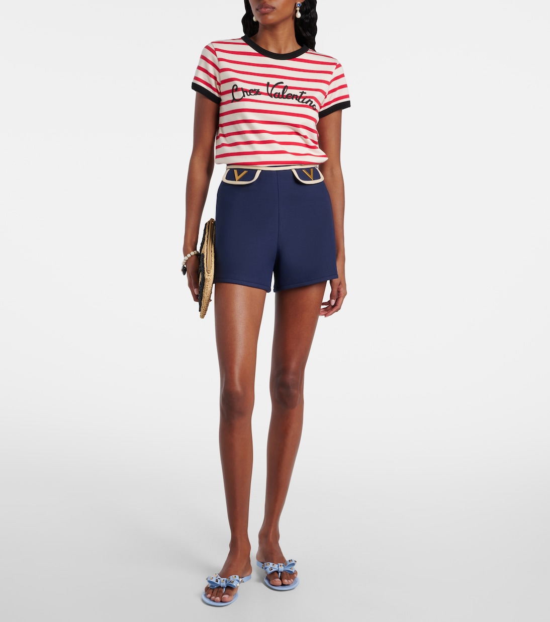 Rockstud PVC thong sandals | Valentino Garavani