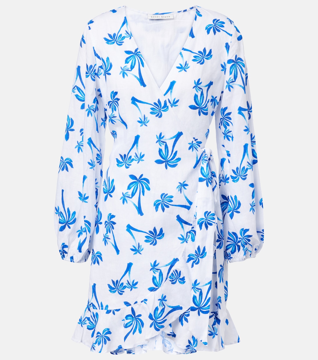 Wickelkleid Palm Beach aus Leinen | Heidi Klein