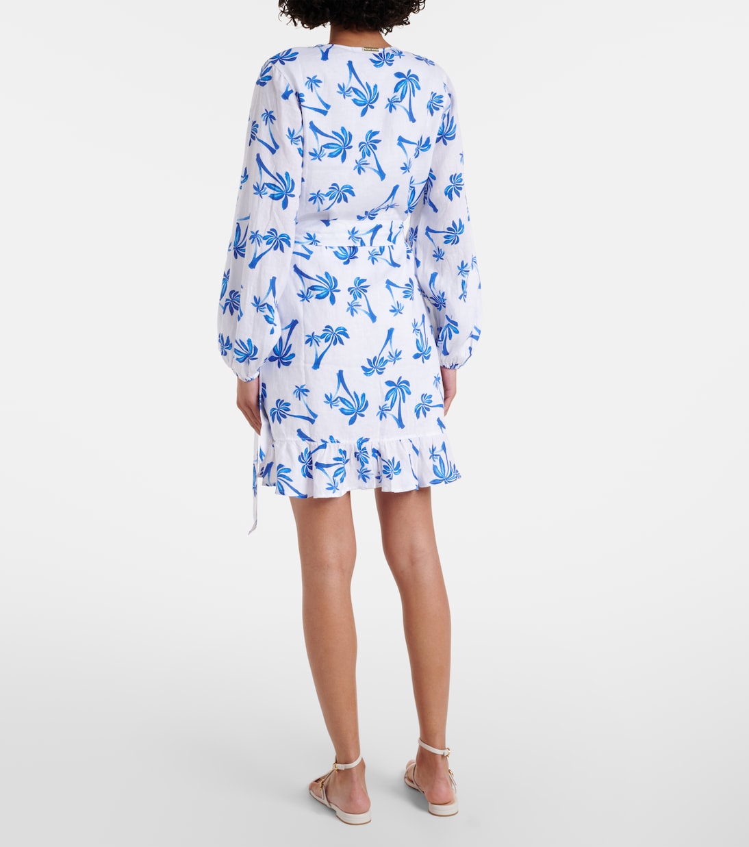 Wickelkleid Palm Beach aus Leinen | Heidi Klein