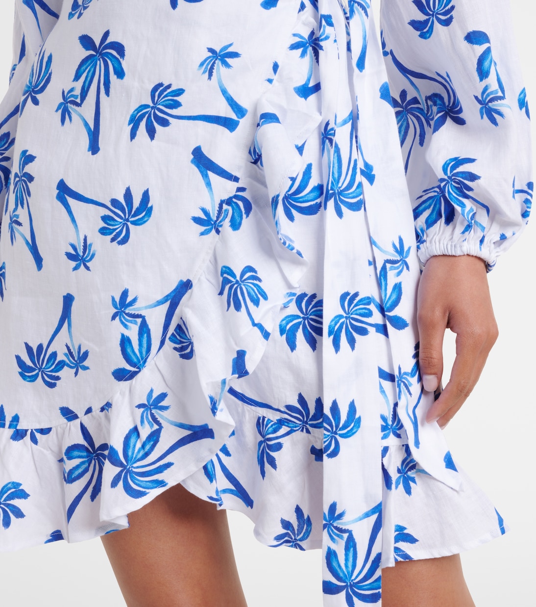 Wickelkleid Palm Beach aus Leinen | Heidi Klein