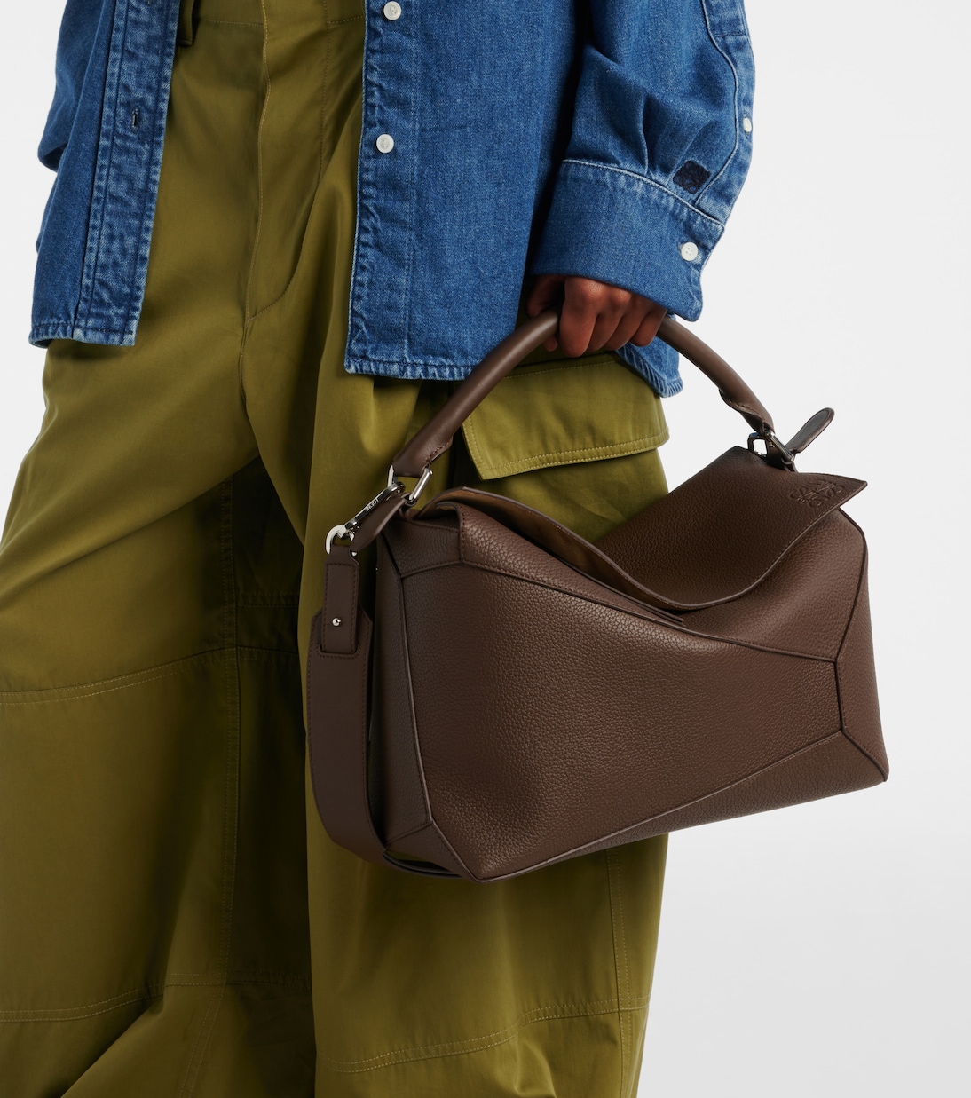 Tote Puzzle Edge Large aus Leder | Loewe
