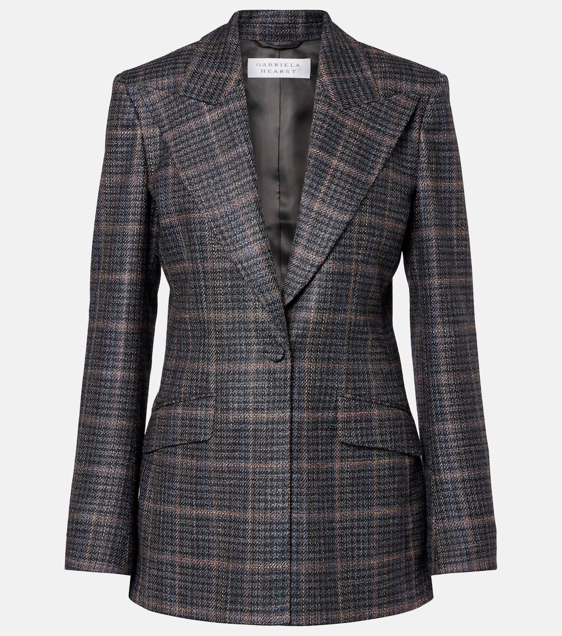 Leiva checked wool and silk blazer | Gabriela Hearst