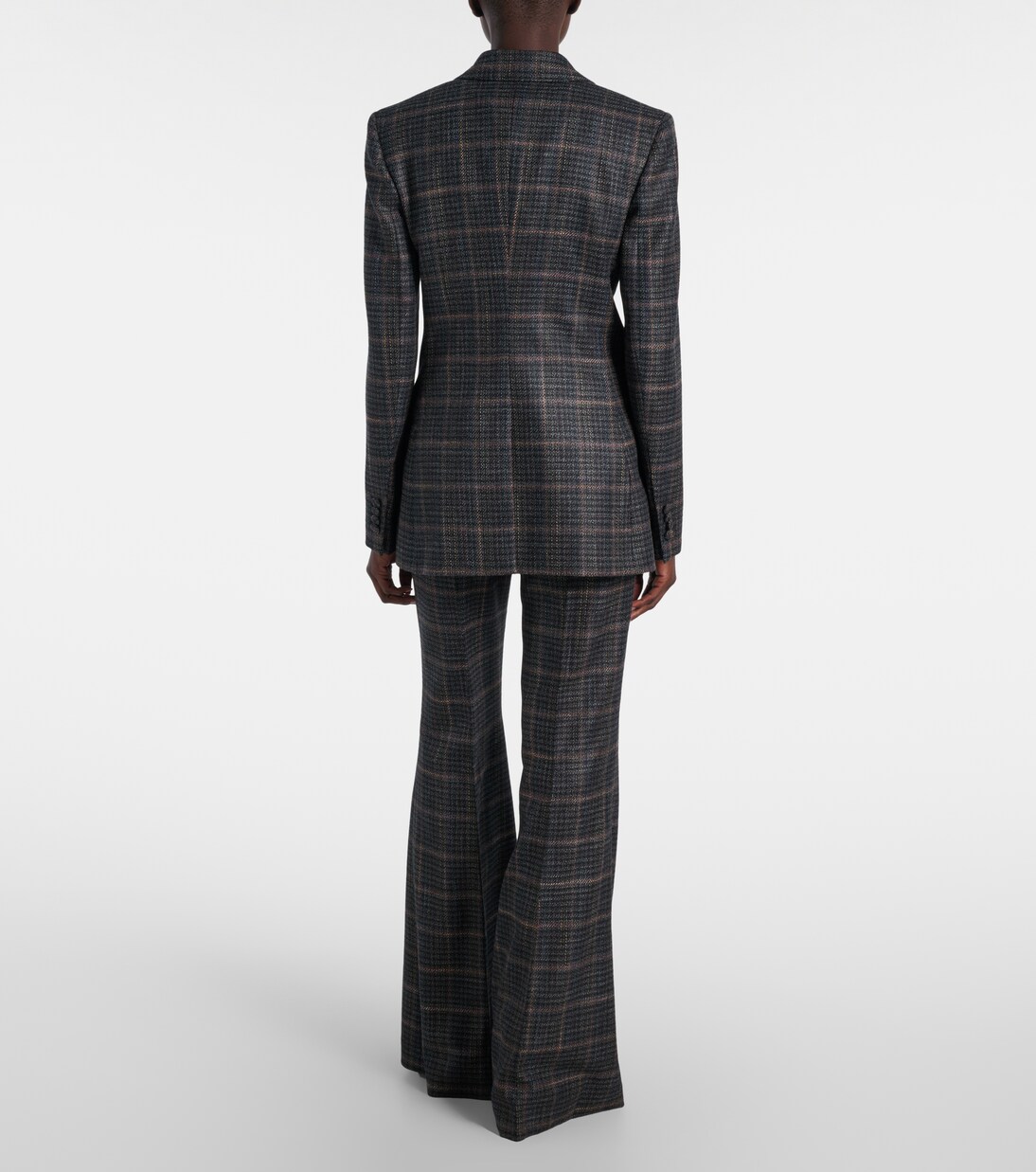 Leiva checked wool and silk blazer | Gabriela Hearst