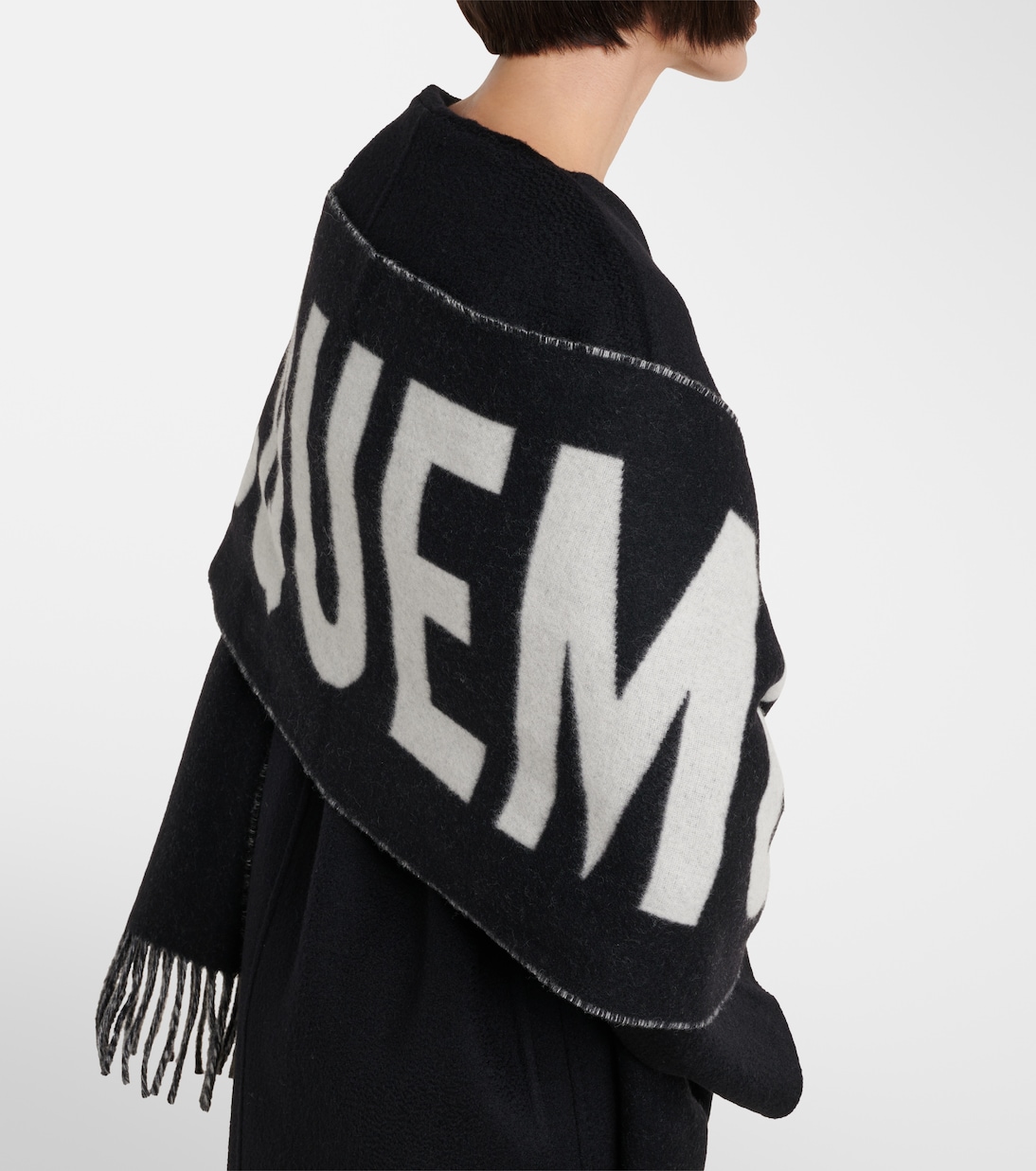 Jacquard logo virgin wool scarf | Jacquemus