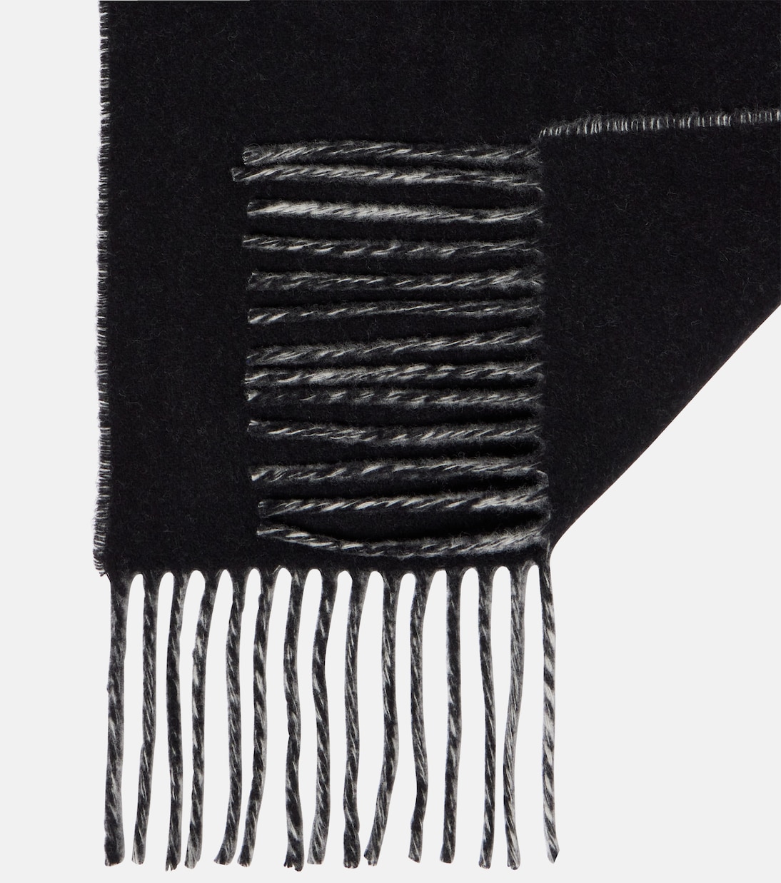 Jacquard logo virgin wool scarf | Jacquemus